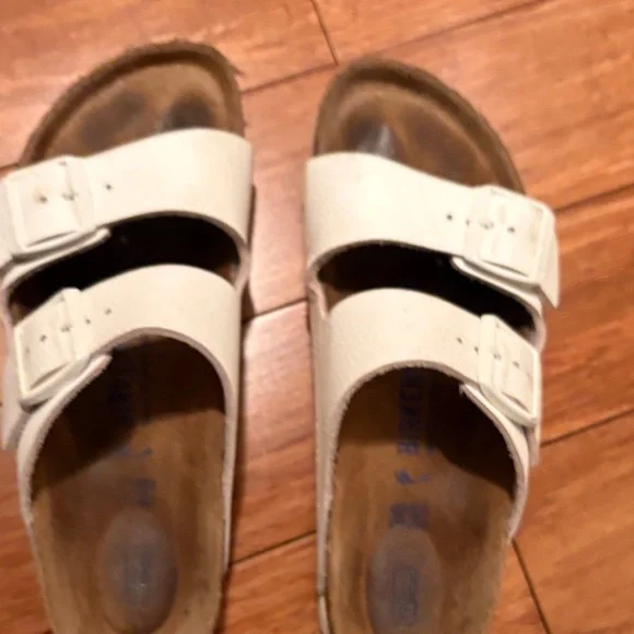 White Birkenstocks - size 38 - Picture 1 of 4